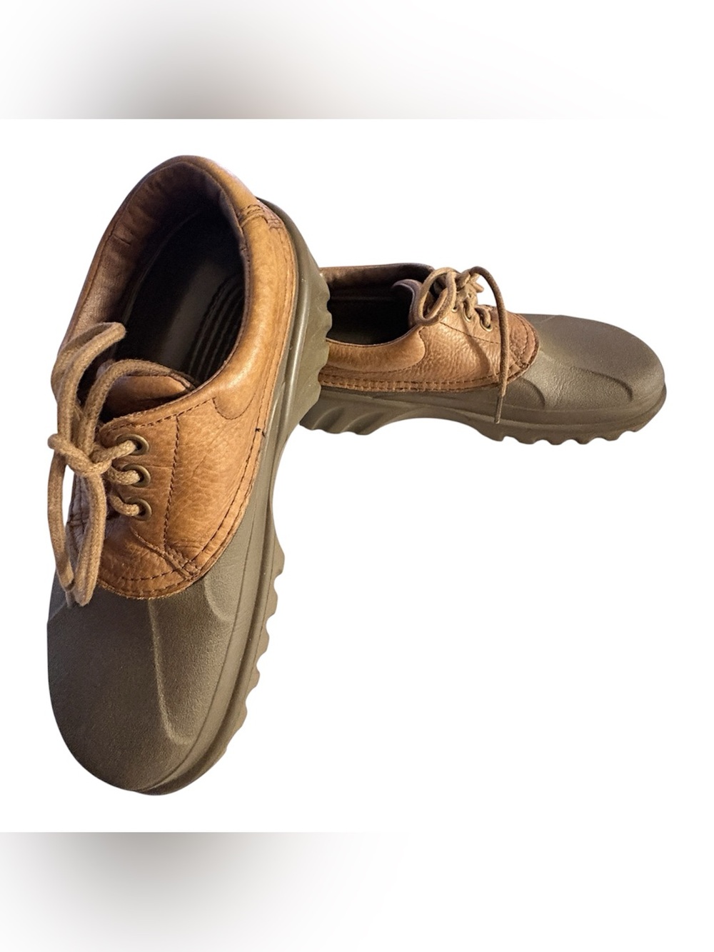 CROCS Islander Axle Men's Two-Tone Brown Boat Shoes